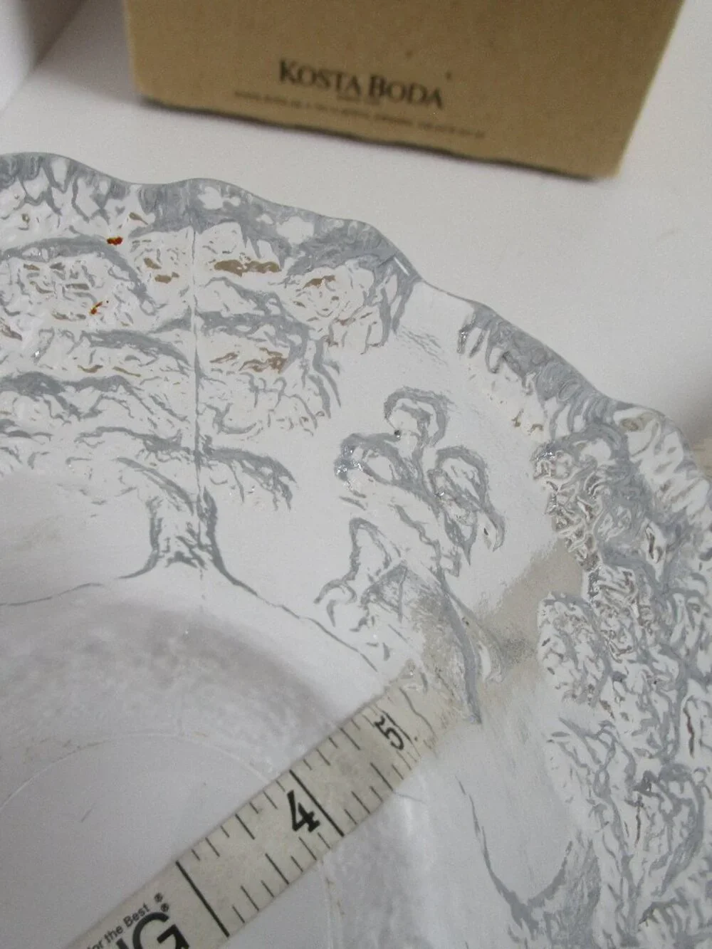 Kosta Boda molded crystal bowl